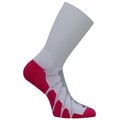 Powerplay SS 3011 Performance Sports Plantar Fasciitis Crew Arch Compression Socks, White-Fuchsia - Medium PO17935